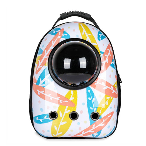 Plecak do noszenia zwierząt, motyw w kolorowe liście